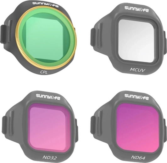 Filtrite komplekt SUNNYLIFE MCUV, CPL, ND32 ja ND64 DJI MINI 5 Pro jaoks