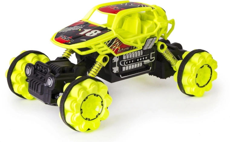 Kaugjuhitav maastikuauto Off-road, kollane