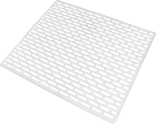 Rubber protective sink mat 33 × 28 cm white