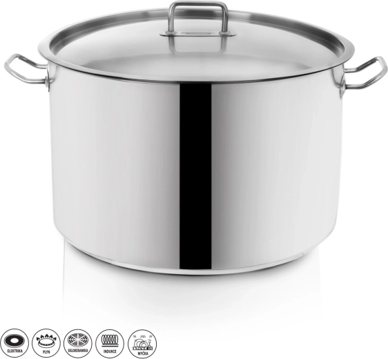 Roostevabast terasest pott Stock kaanega 30 l