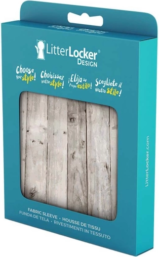 Fabric Sleeve for LitterLocker Design Bin - Wood