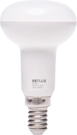 LED-reflektorpirn RETLUX R50 E14 4 W soe valge