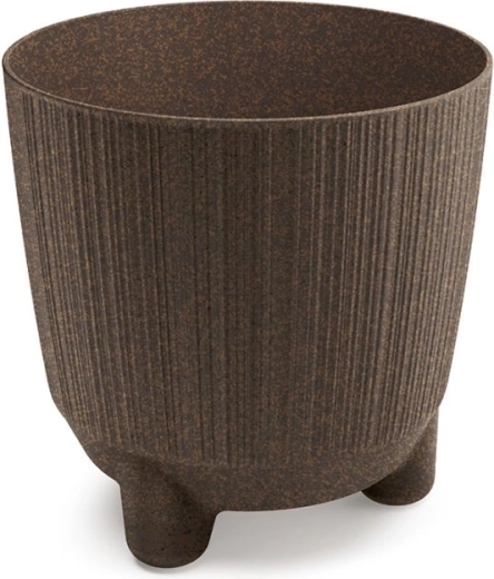 Ryfo N Eco Wood Planter 16.8 cm Coffee