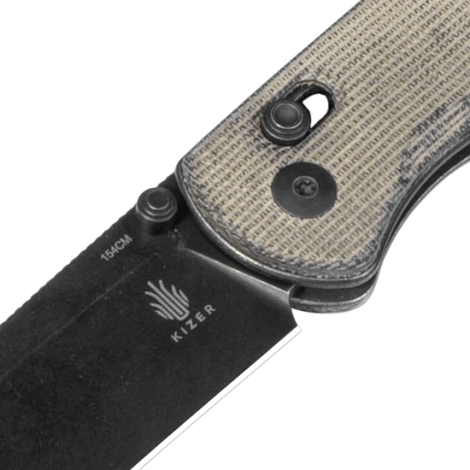 Võimekas 154CM terasest tera Black Stonewash viimistlusega