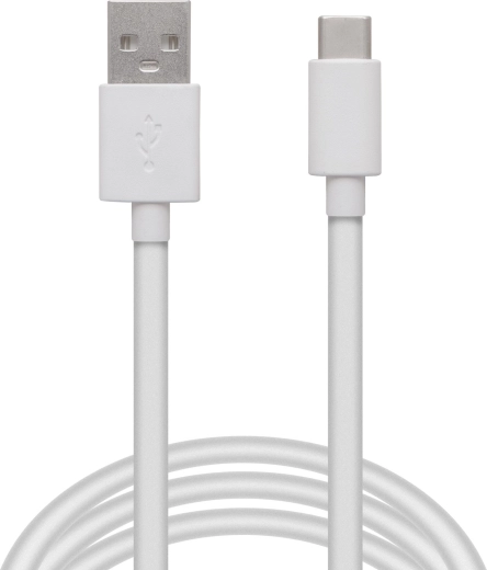 USB-C laadimis- ja andmesidekaabel, valge, 1 m