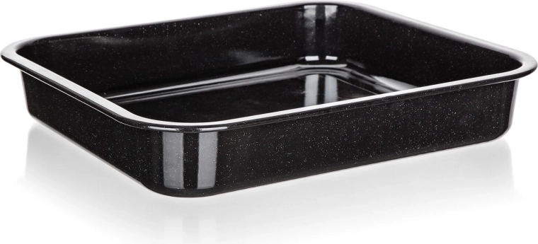 Emailitud ahjuvorm CULINARIA Black 41 × 37 × 7 cm
