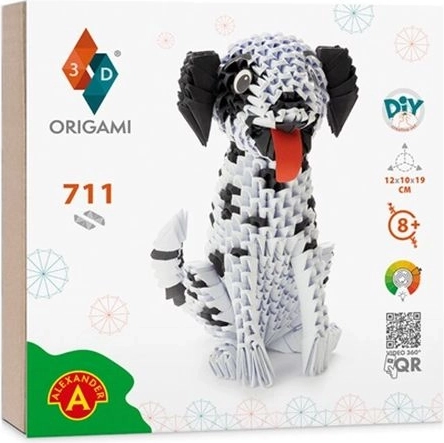 Origami 3D dalmaatsia koer