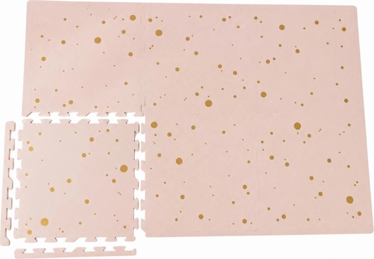 NIDO NIDO vahtmaterjalist mängumatt Pink and Gold Confetti