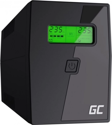 Varutoiteallikas UPS Green Cell Power Proof 800 VA (480 W) LCD ja AVR-iga
