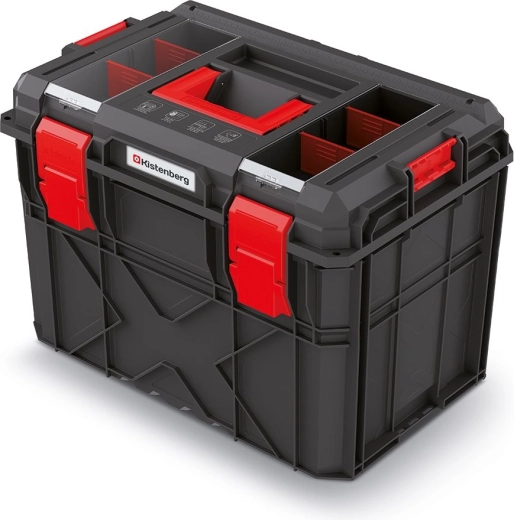 Modulaarne tööriistakohver X-Block, 546 × 380 × 407 mm, must