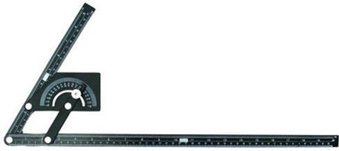 Protractor with Arc 0–180° 230 × 500 mm