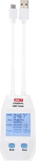 USB-pistikute tester UNI-T UT658DUAL