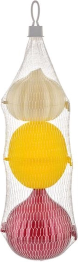 Mini plastkarpide komplekt küüslaugu, sibula ja sidruni jaoks (3 tk)
