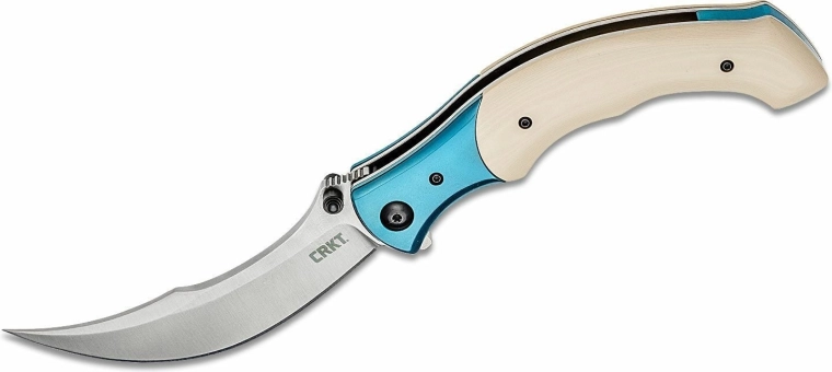 CRKT Ritual Ivory Blue kokkupandav taskunuga 11 cm