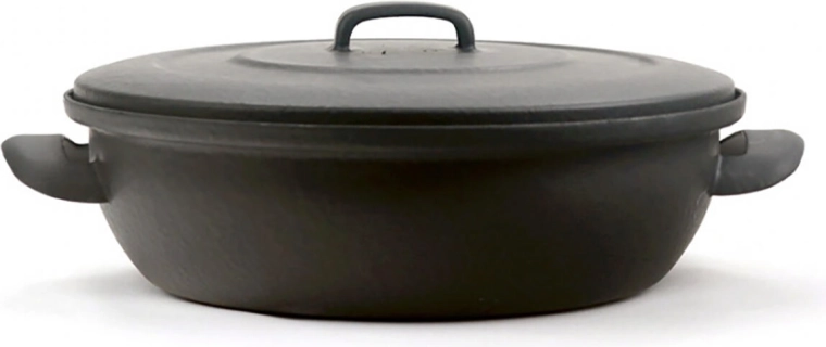 Emailitud küpsetusvorm kaanega 28 cm