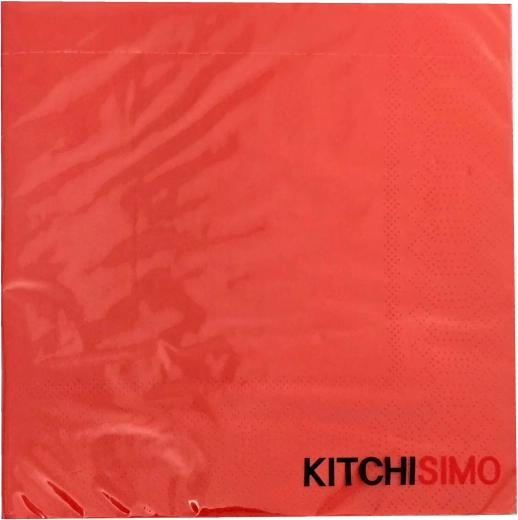 Red 3-Ply Napkins 33 × 33 cm - 20 Pieces