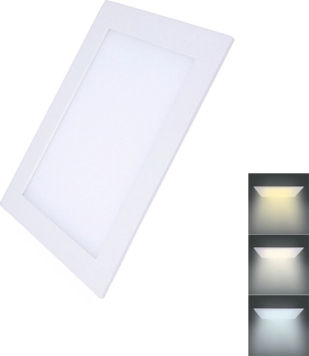 Solight LED mini CCT süvistatav ruudukujuline paneel 12 W 900 lm