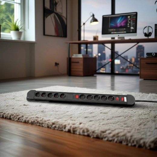 Kaks pistikupesagruppi sõltumatute lülititega