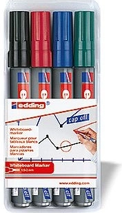 Edding 250 Whiteboard Markers – set of 4 pcs