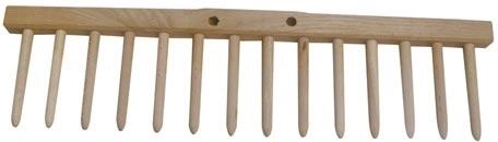 Puidust reha ilma varreta 48 cm, 14 piiga