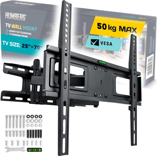 Seinakinnitus telerile 25–70" Humberg, kandevõime 50 kg