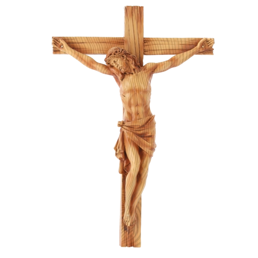 Rippkruuts Jeesuse figuuriga, polüresiin, 24 × 6,5 × 36 cm