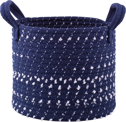 Punutud hoiukorv ruudukujuline 22 × 22 × 18 cm granaatvärvi