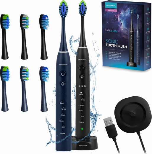 Soniline elektriline hambahari BERDSEN Galaxy Duo – komplekt 2 tk