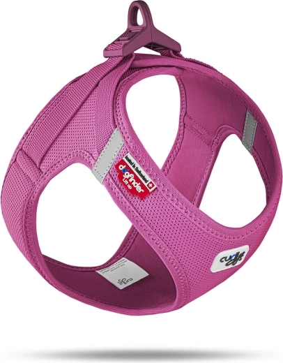 Curli dog harness Air-Mesh with buckle, fuchsia XL (12–18 kg)