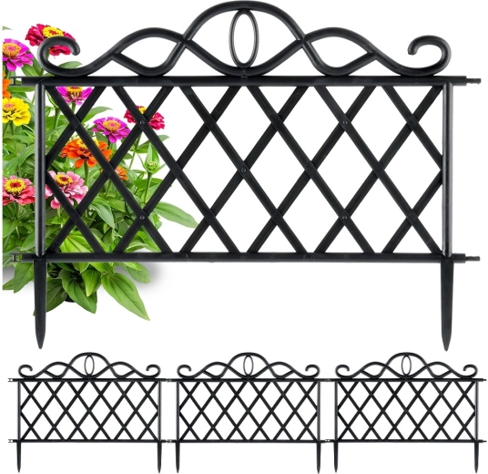 Dekoratiivne aialipik must 48 × 27 cm, komplekt 4 tk
