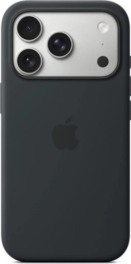 MagSafe’iga silikoonümbris iPhone 17 Pro jaoks – must