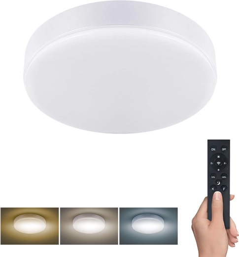 Solight LED-valgusti Lecce kaugjuhtimispuldiga 36 W 30 cm valge