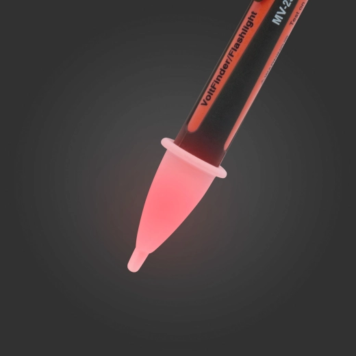 Non-contact voltage detector with LED flashlight