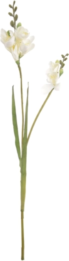 Kunstlill freesia valge 54 cm