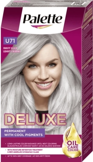 Palette Deluxe U71 jäiselt hõbedane – püsiv juuksevärv 50 ml