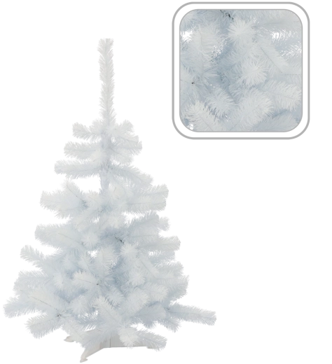 Valge kunstjõulupuu (nulg) 120 cm