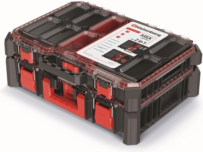 Organiseer MSX komplekt 54,3 × 39 × 20 cm, must