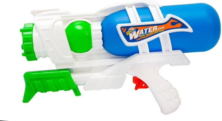 Suur veepüstol pumbaga 27 cm, sinine – 1 tk