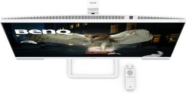 Elegant white design and remote control