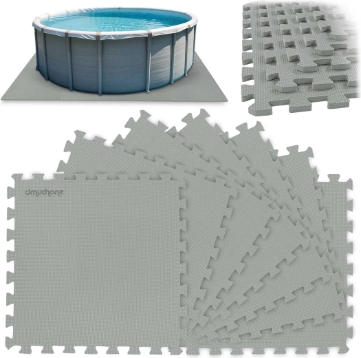 Puslematt basseini alla vahtmaterjalist 50 × 50 cm, 8 tk (1,9 m²) – DMUCHANE