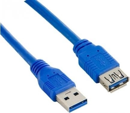 USB 3.0 pikenduskaabel AM–AF 1,8 m sinine