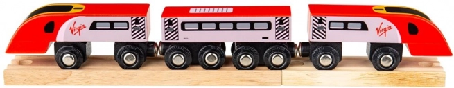 Bigjigs Rail Virgin Pendolino – puidust rongikomplekt