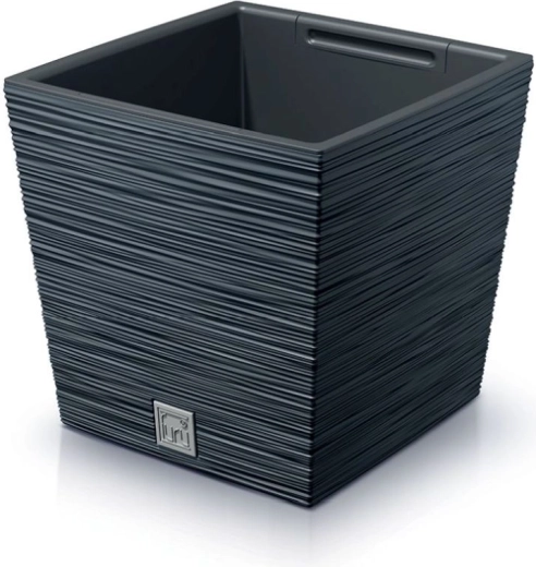 Furu Square Low lillepott 30 cm – antratsiit