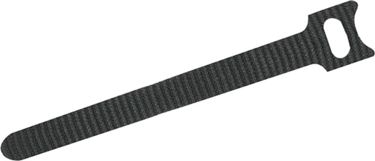 Tekstiilist kaablikinnitused takjakinnitusega, mustad, 10 tk