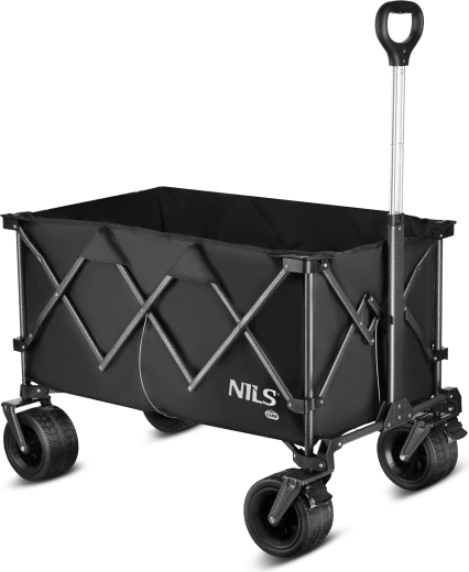 Folding Camping Wagon XXL NILS Camp, Black