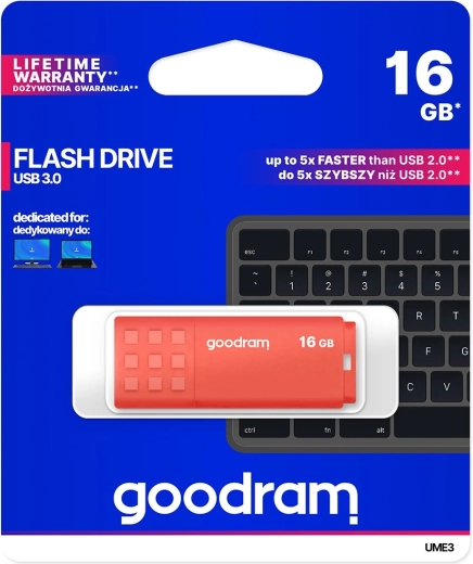 USB-mälupulk GOODRAM UME3 16 GB USB 3.0 oranž