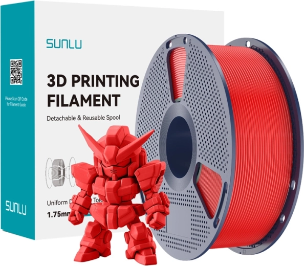 Sunlu filament PLA+ 2.0 punane 1,75 mm