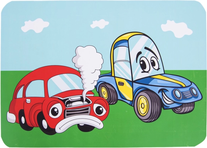 Laste plastist lauamatt auto 35 × 25 cm