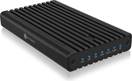 ICY BOX IB-2817MCL-C31 dokkimisjaam 2× NVMe SSD-le kloonimisfunktsiooniga
