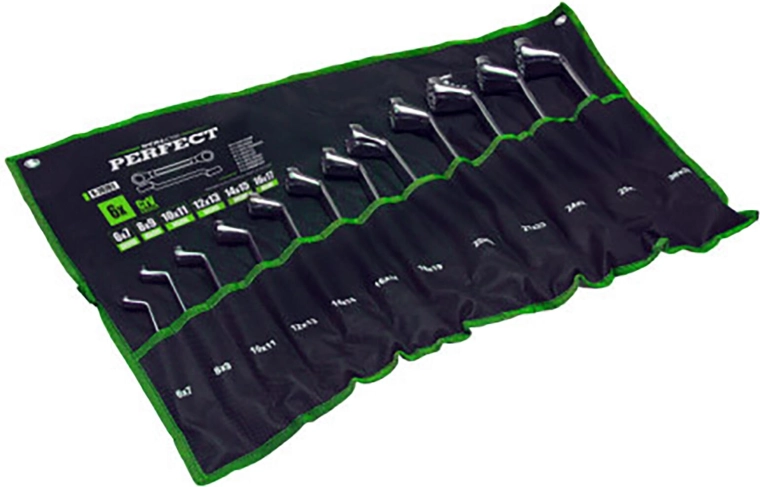 Stalco kõverate silmusvõtmete komplekt 6–22 mm (8 osa)